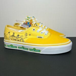 Womens VANS Authentic x Sesame Street Yellow Low Top Sneakers / Size 5